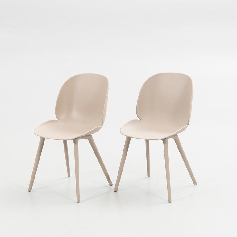 GamFratesi, chairs, 5 pcs, "Beetle Chair", Gubi, Denmark.