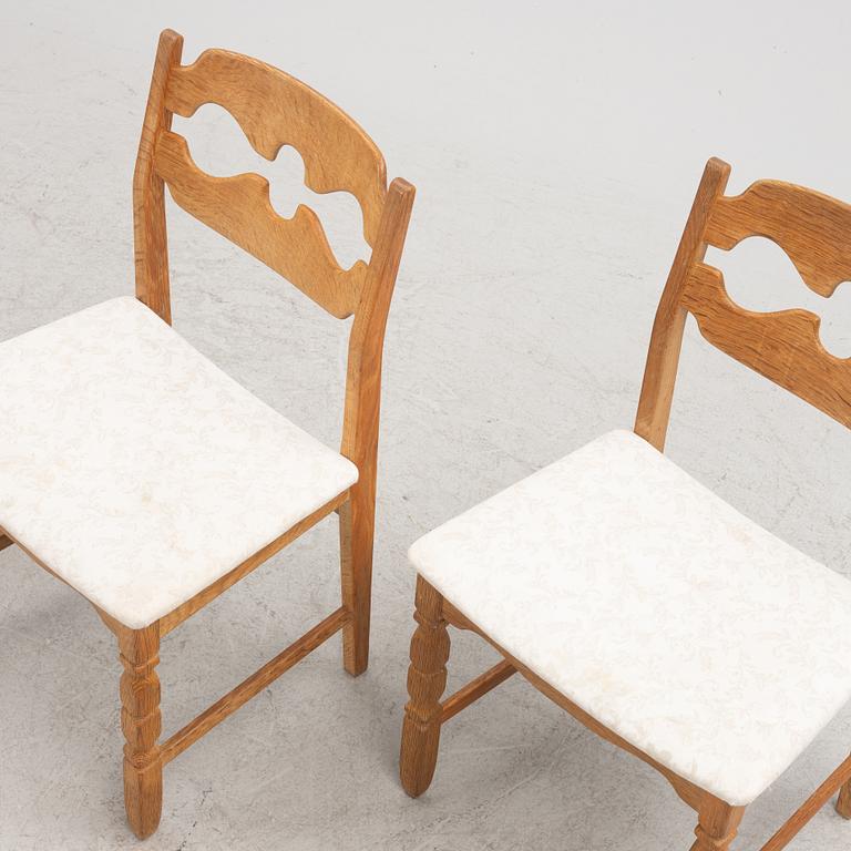 Henning Kjaerulf, stolar 6 st "Razor Blade", Danmark, 1900-talets andra hälft.