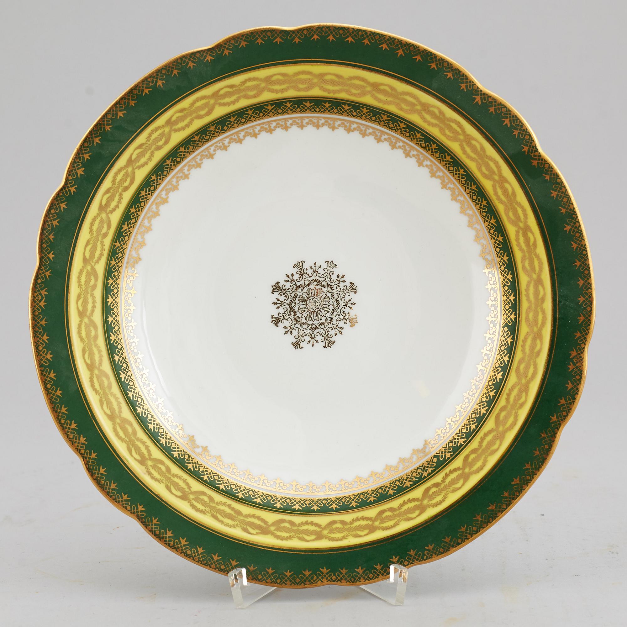 DESSERTSERVIS, 49 delar, porslin. Okänd formgivare, 1900-tal.