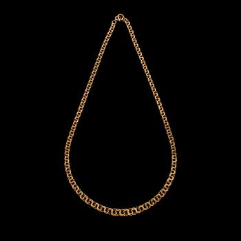 HALSLÄNK, 18k guld, Riksby Guldsmedsverkstad, Stockholm, 1959. Vikt 19 g.