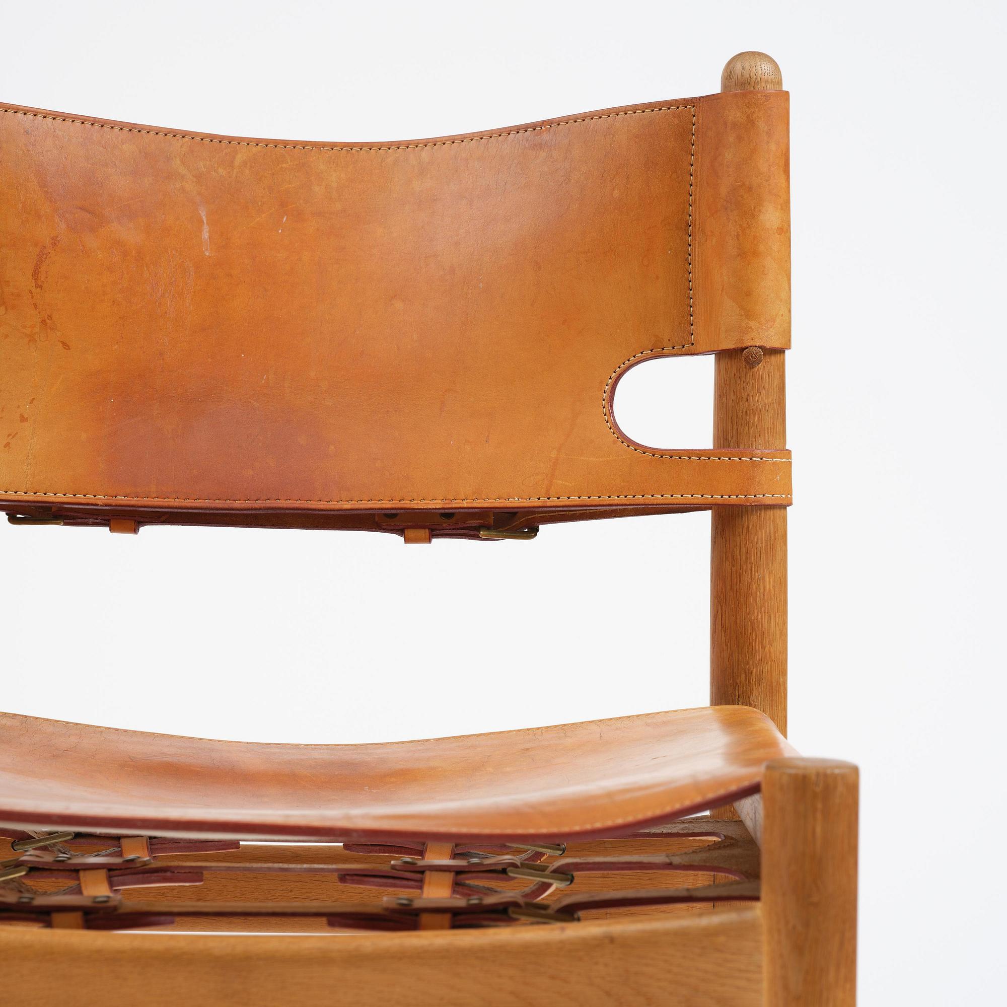Børge Mogensen, a set of eight "Jagtspisestol"/"Spanish Dining" chairs model 3237 & 3238, Fredericia Stolefabrik, Denmark.