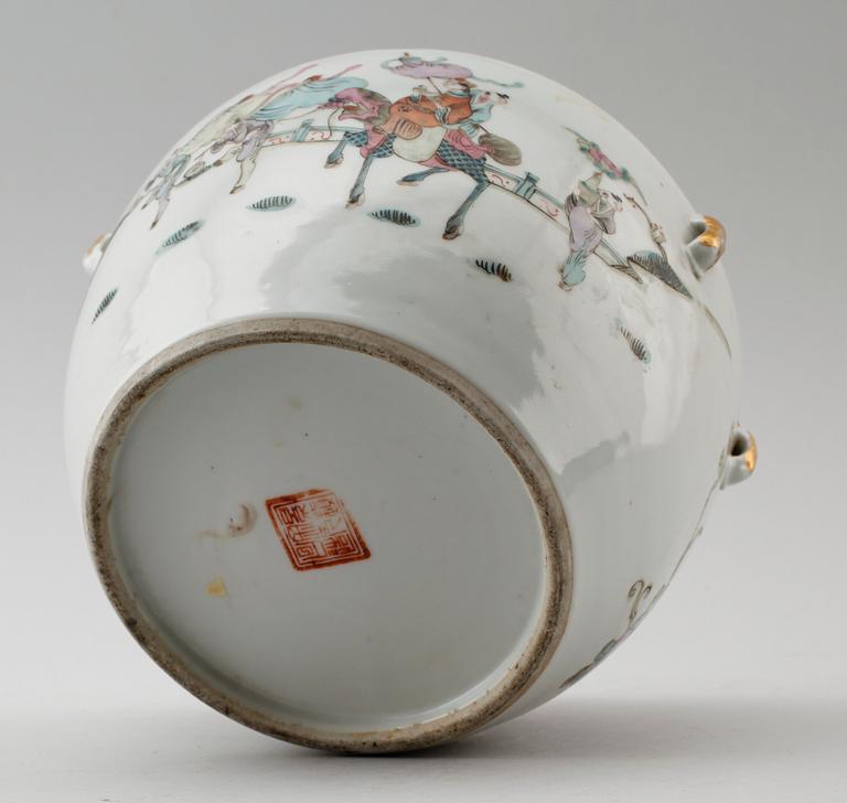 LOCKSKÅL, porslin, Kina, 1800-/1900-tal.
