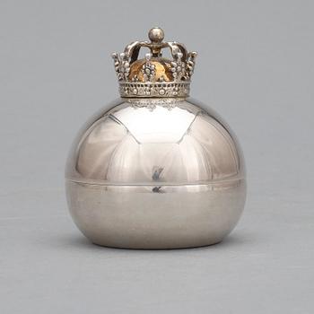 BONBONIERE med LOCK, silver, Löfman, MEMA, 1988. Vikt ca 60 gram.