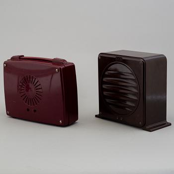 RADIO/HÖGTALARE/MIKROFON, 6 delar, 1900-talets första hälft.