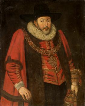 372. Daniel Mytens Hans krets, "Sir Cuthbert Aket, alias Hacket Lord mayor of london".