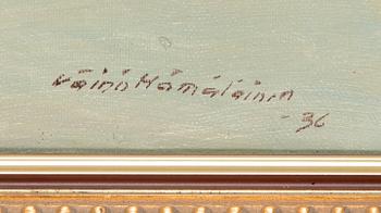 Väinö Hämäläinen, oil on canvas, signed and dated -36.