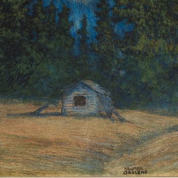 Helmer Osslund, "Från Lofsdalen", motiv från Härjedalen.