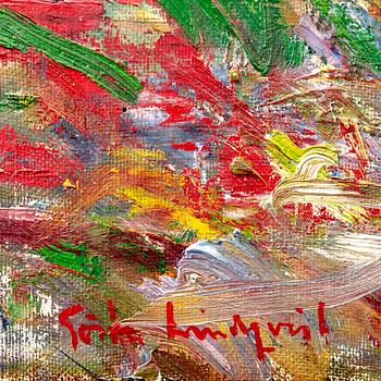 Gösta Lindqvist, oil on canvas signed.