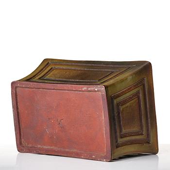 Wilhelm Kåge, a "Farsta" stoneware vase, Gustavsberg studio, Sweden 1952.