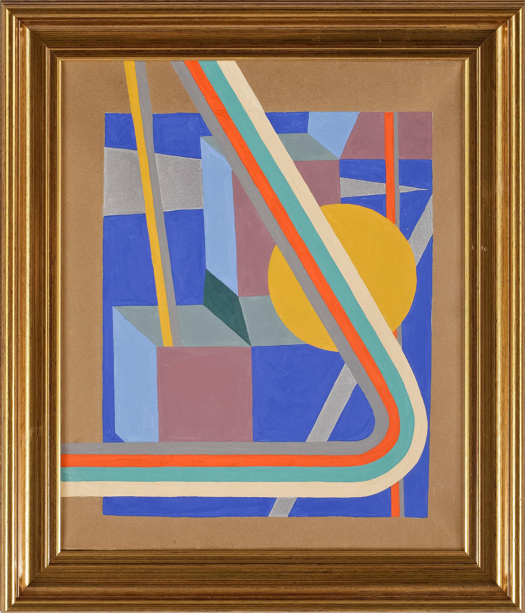 OKÄND KONSTNÄR, olja på duk, otydlig signatur samt datering 79 á tergo.