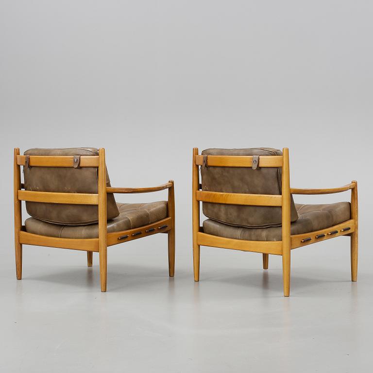 FÅTÖLJER, ett par, Läckö", OPE, Ingemar Thillmark, 1960-tal.