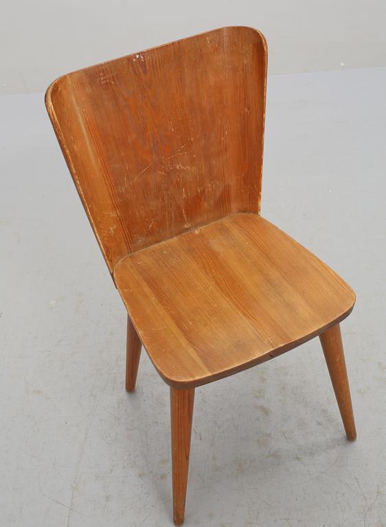 STOLAR, 4 st, "modell 510", Svensk fur, Göran malmvall, Karl Andersson och söner,