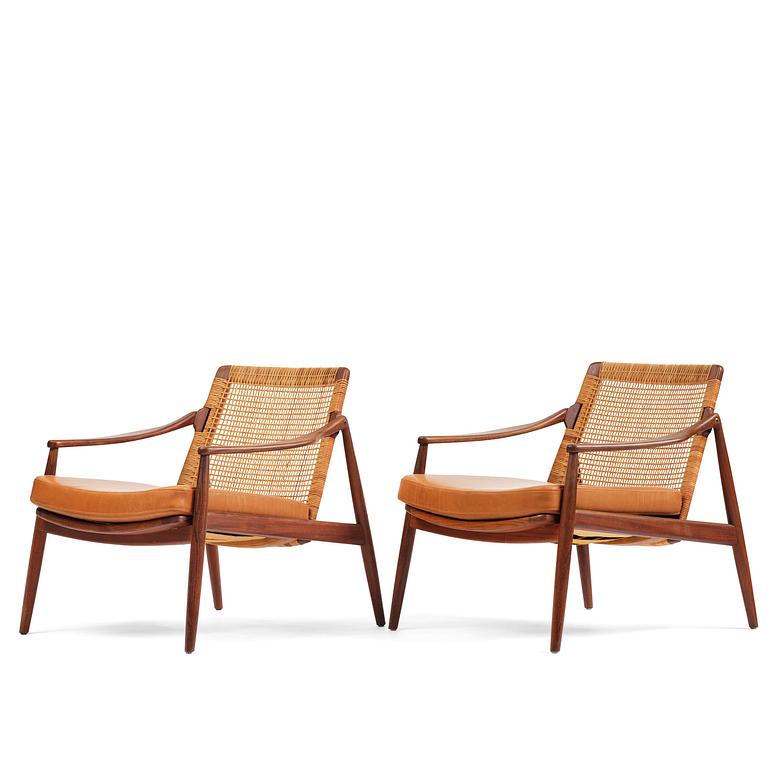 Hartmut Lohmeyer, a pair of armchairs, Wilkhahn, Germany, 1950s.