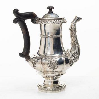 Carl Petter Norlin, mockakanna, silver, senempire, Malmö 1842.