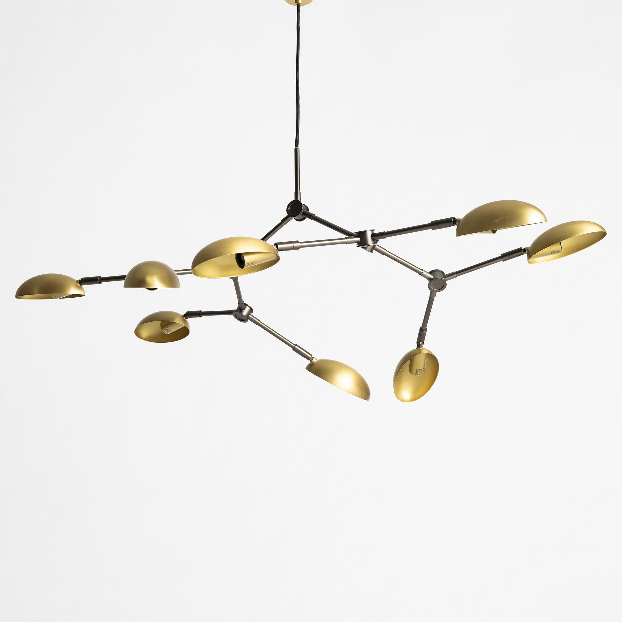 Kristian Sofus Hansen & Tommy Hydahl, taklampa, "Drop Chandelier", 101 Copenhagen, Danmark.