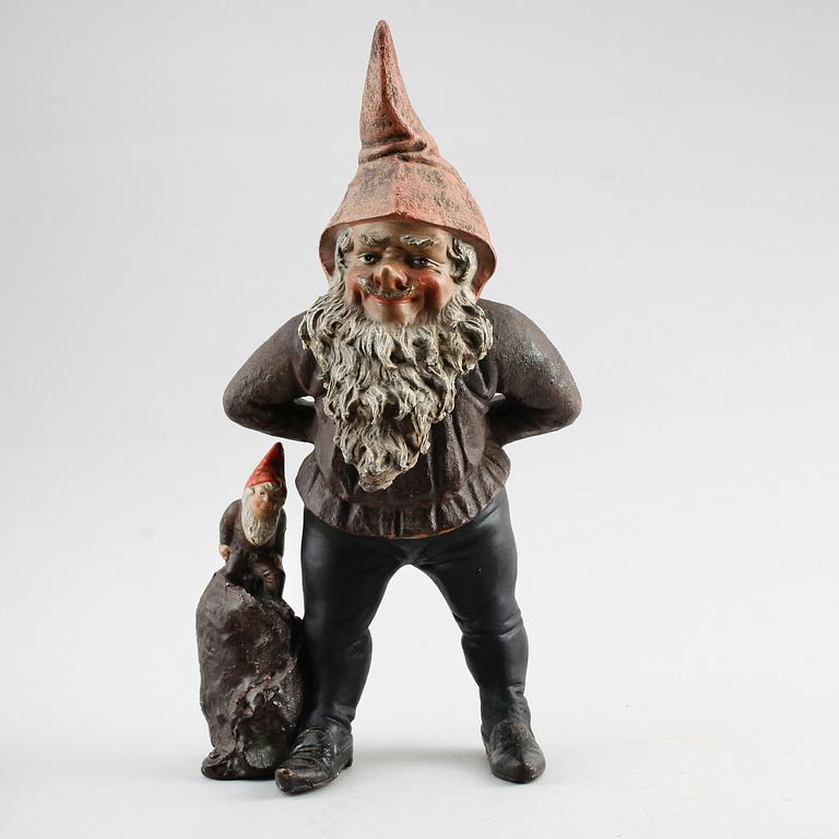 FIGUR, terracotta, sent 1800-tal.