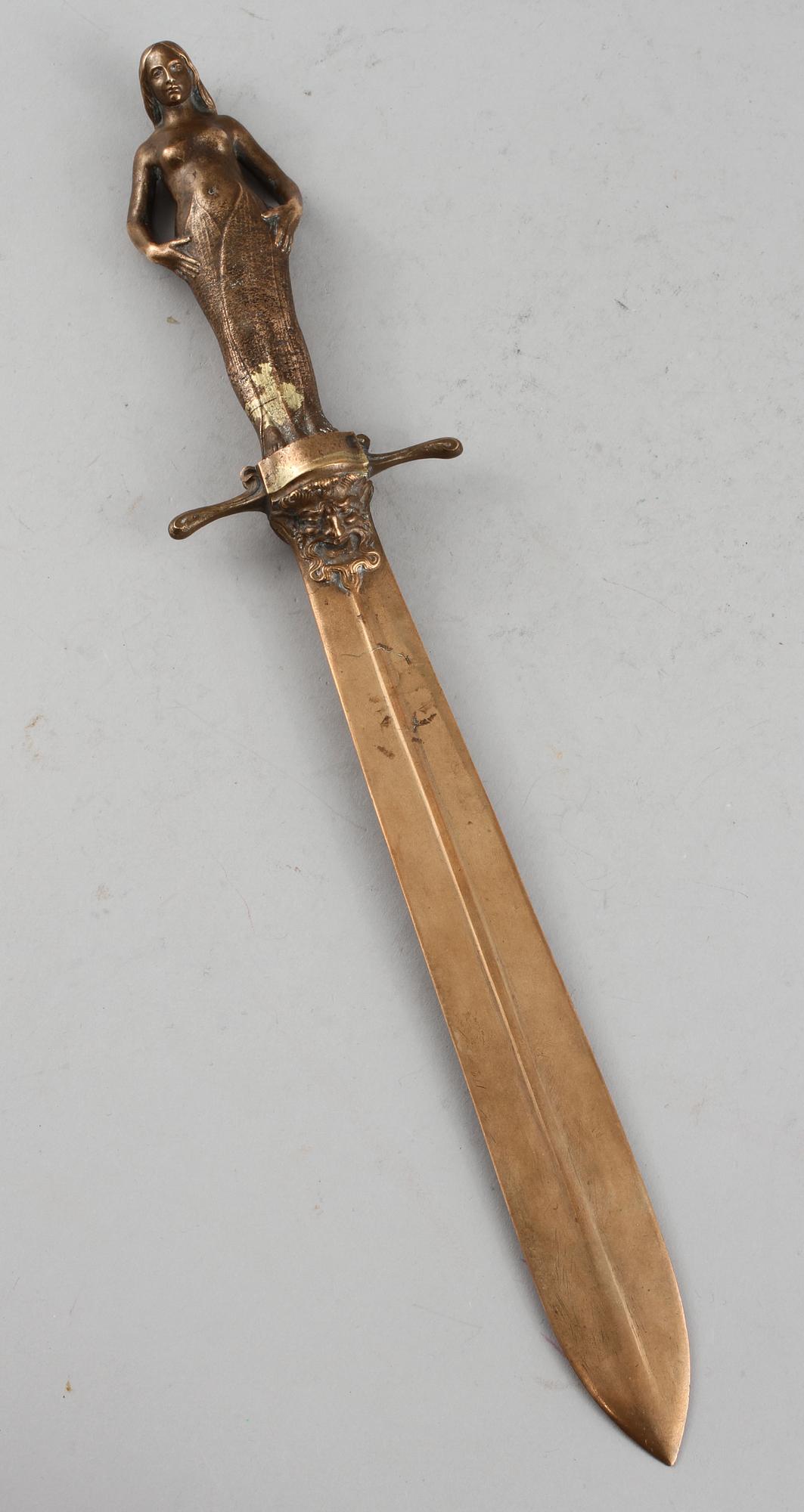 OTTO STRANDMAN, brevkniv, signerad OS och daterad 1901.