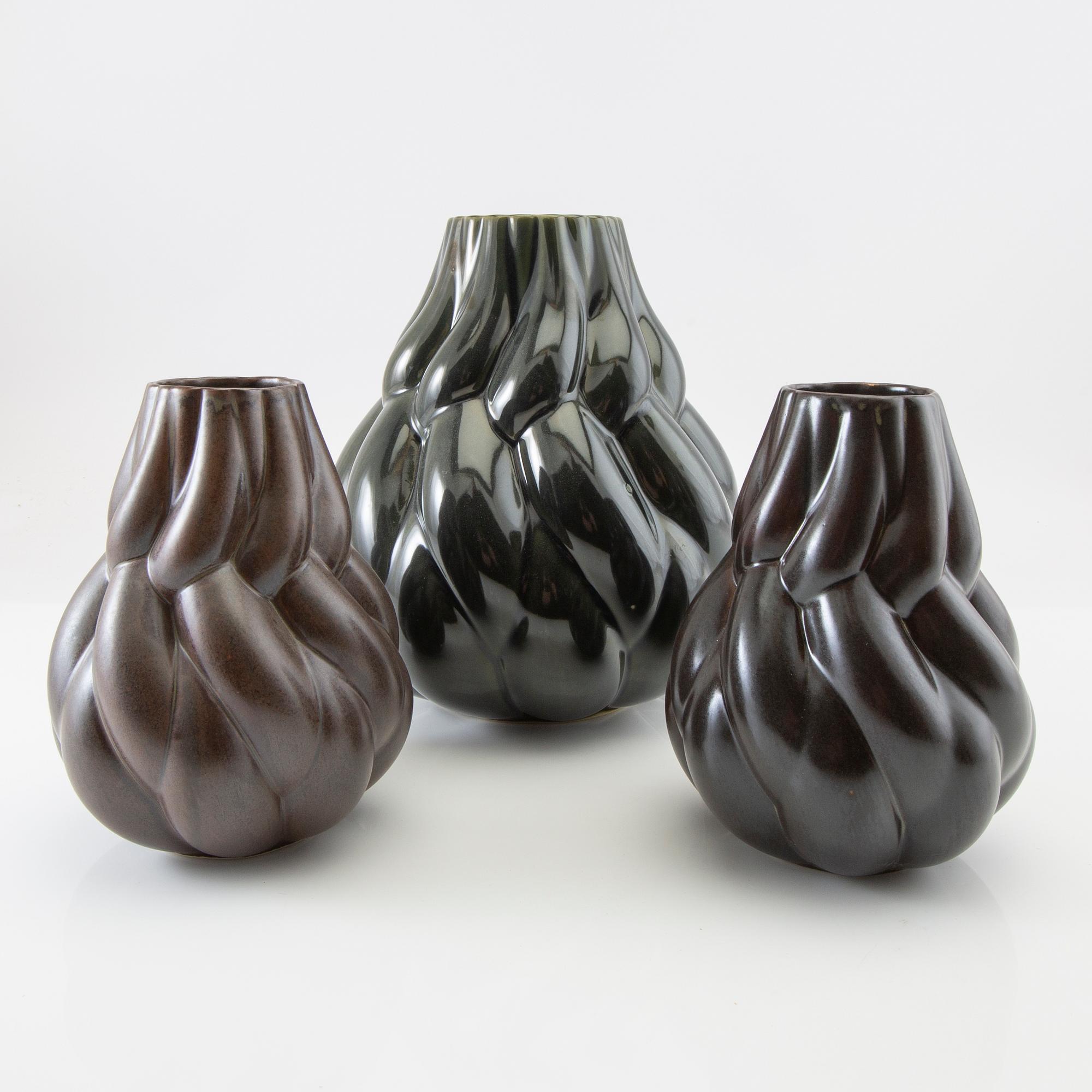 Lisa Hilland, Vases 3 pcs "Eda" for Mylhta 2000s.