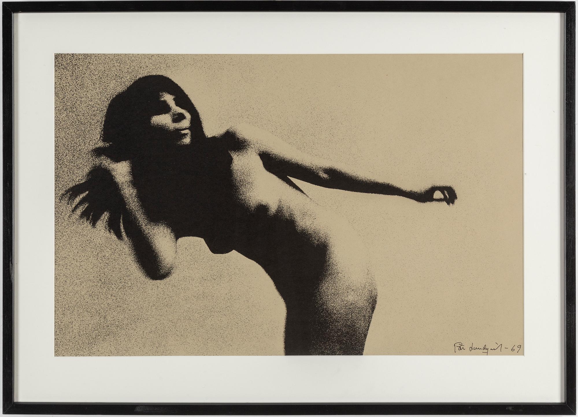 PÄR LUNDQVIST, photograph signed and dated -69.