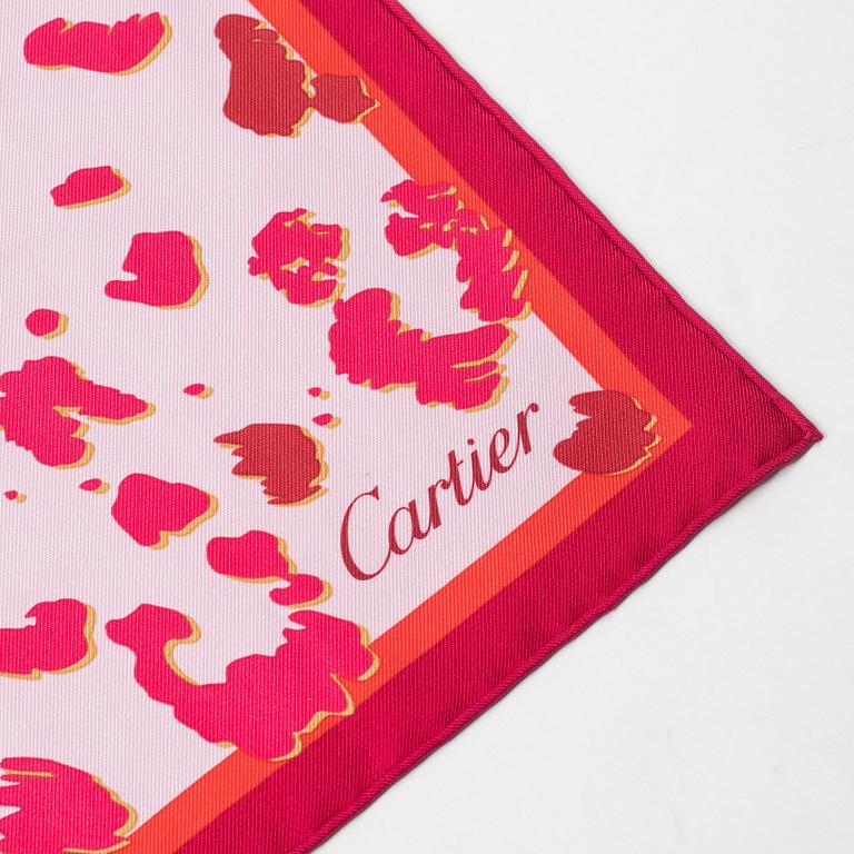 Cartier, a twill silk scarf.