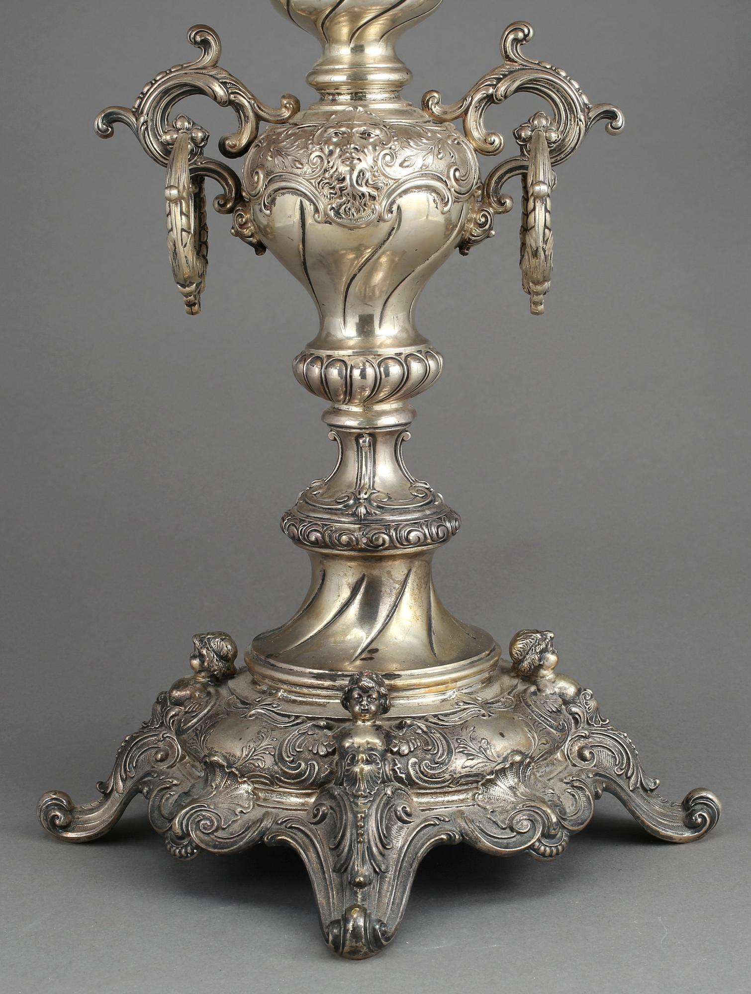 UPPSATSSKÅL, silver, Nyrenässans, B Erlandsson, Kristianstad, 1900.