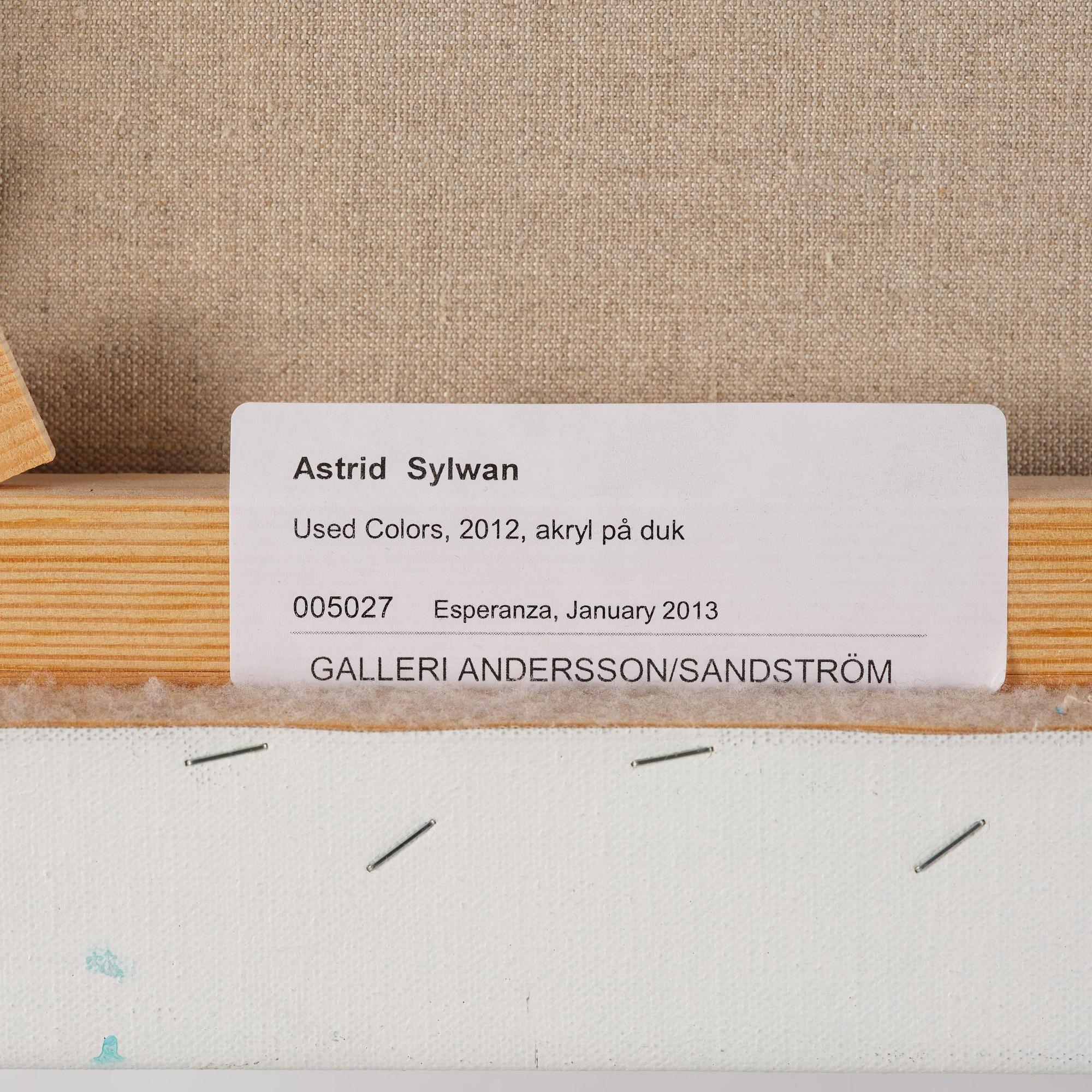 Astrid Sylwan, "Used colors".