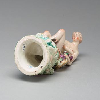 FIGURIN, porslin. Ludwigsburg, Tyskland, 1700-talet senare del.