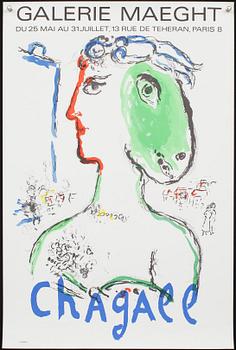 Marc Chagall · MARC CHAGALL, affisch, Mourlot 1972.