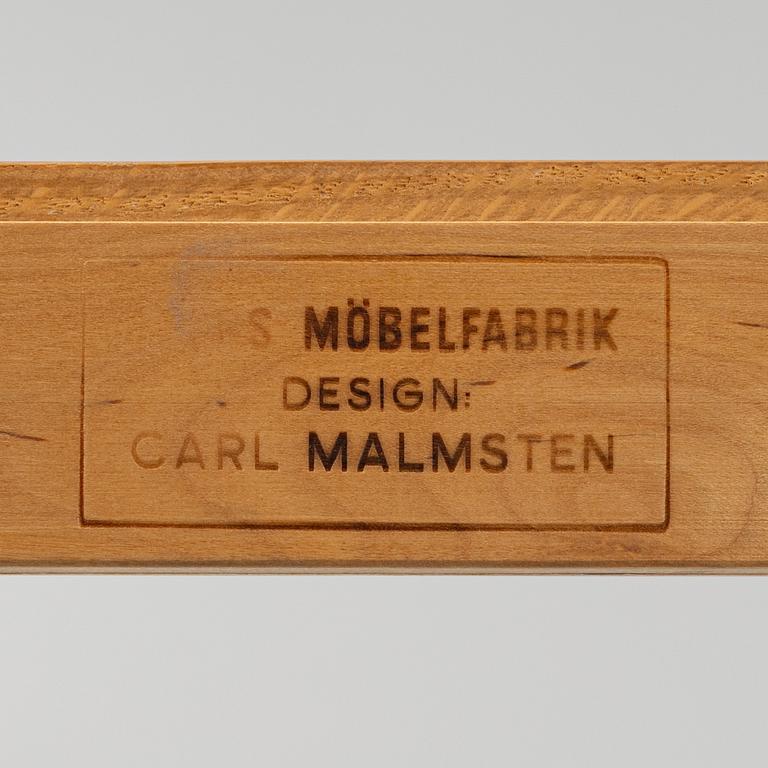 Carl Malmsten, eight 'Ambassadör' chairs, Åfors Möbelfabrik.