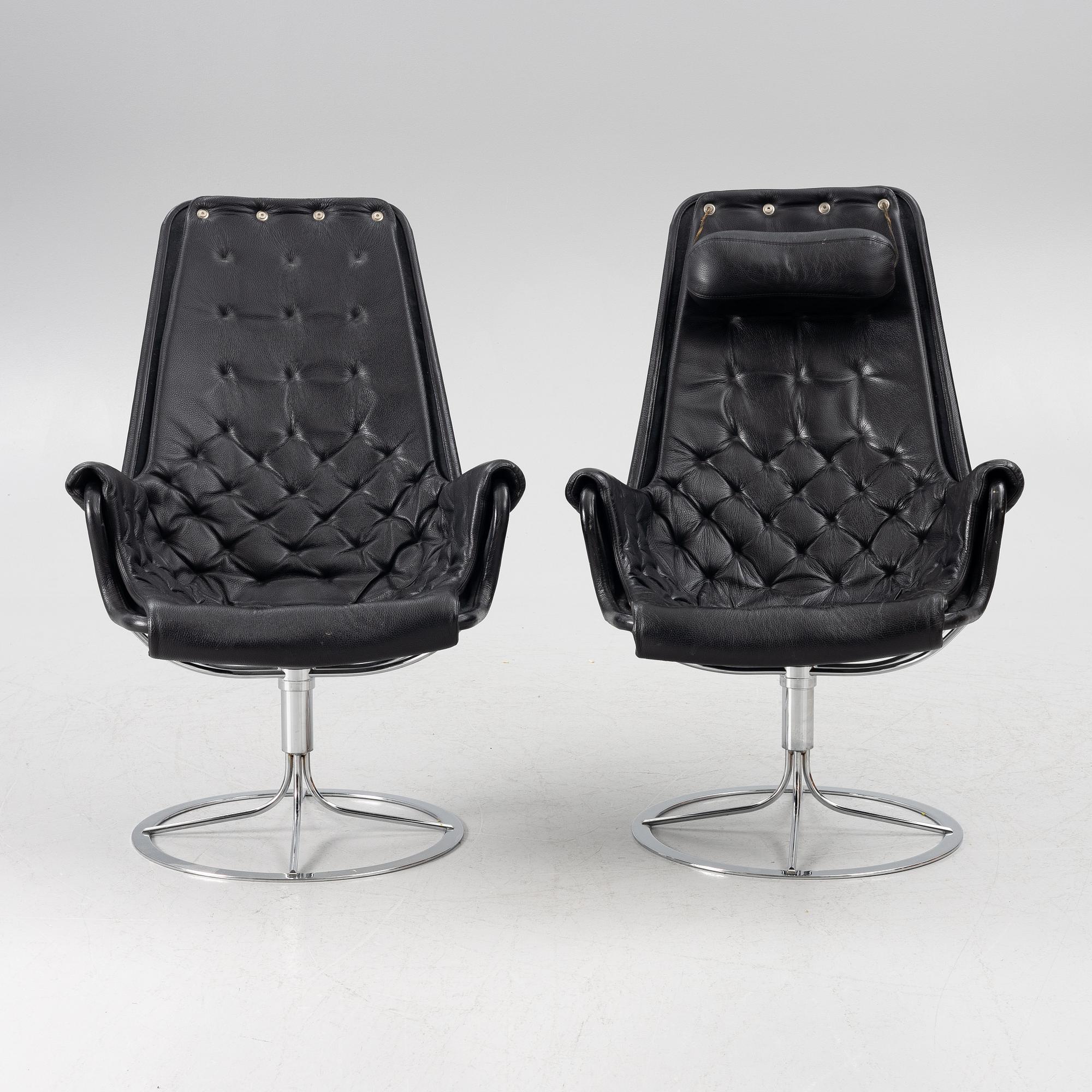 Bruno Mathsson, fåtöljer ett par "Jetson" för DUX sent 1900-tal.