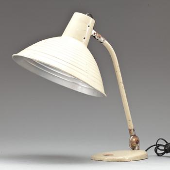 BORDSLAMPA, industridesign. Märkt Eversun. 1900-tal.