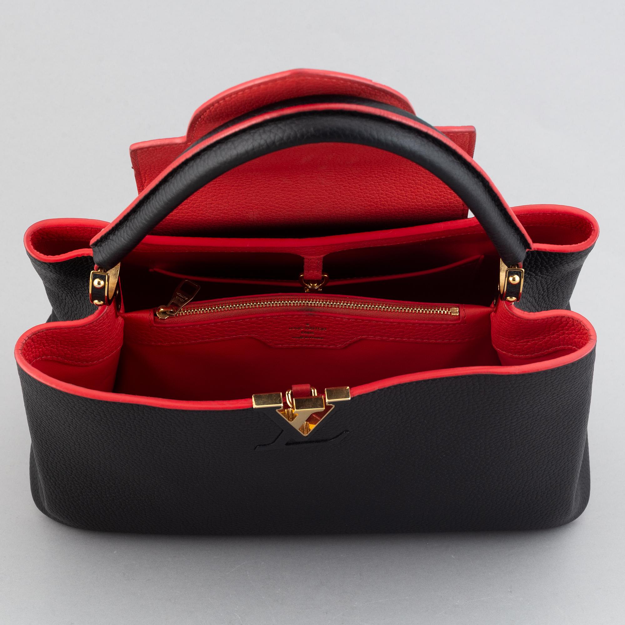 Louis Vuitton, a 'Capucines MM' Taurillon leather, 2015.