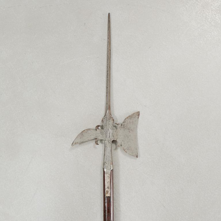 A halberd, probably 17th century.