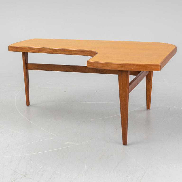 A teak vennered coffee table, 1960's.