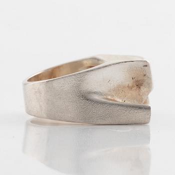 Björn Weckström, sterling silver "Sirene" ring, Lapponia 1986.