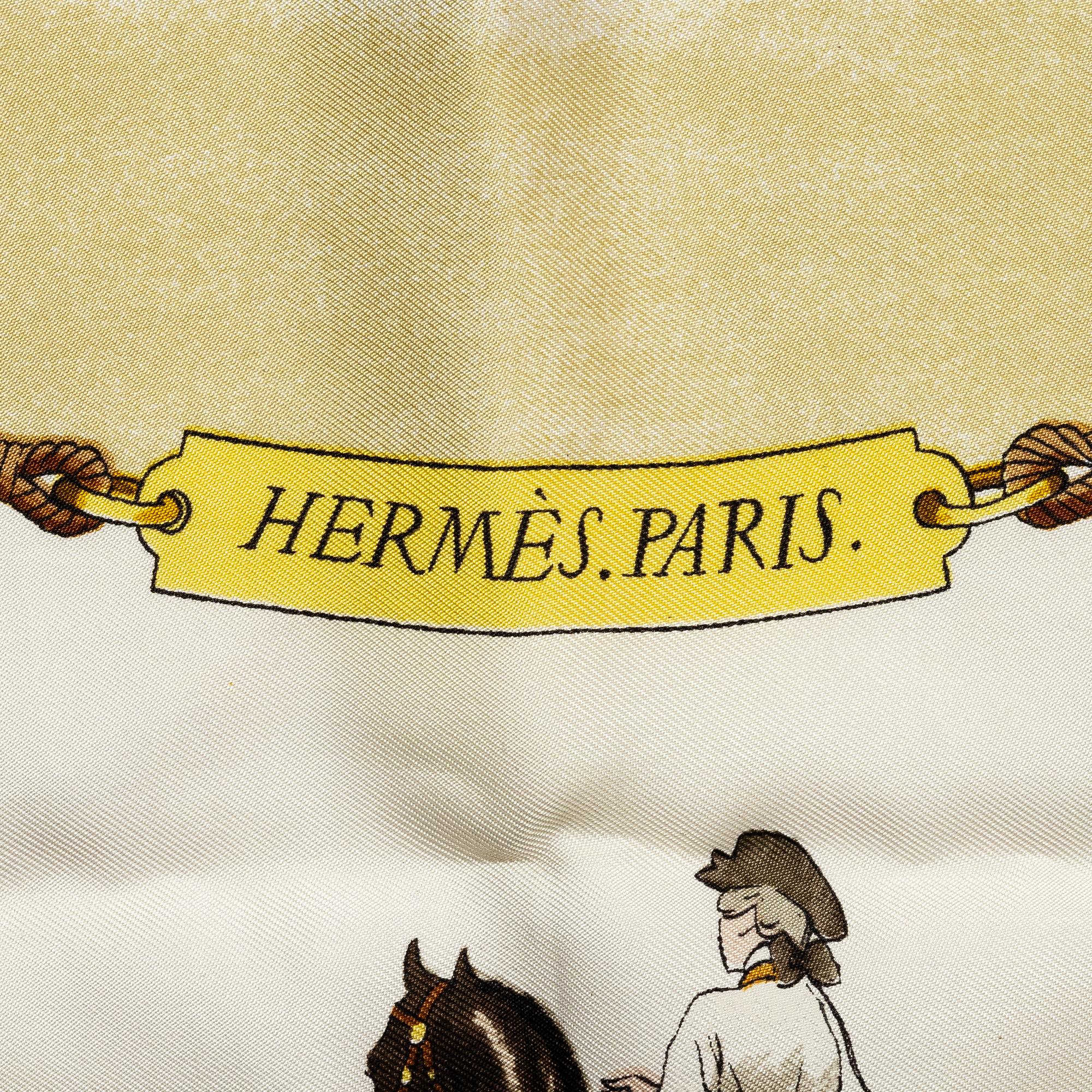 Hermès, scarf, "Les figures d'Equiation".