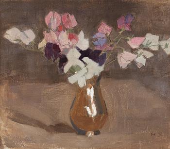 465. Helene Schjerfbeck, "Luktärter" (Sweet Peas).