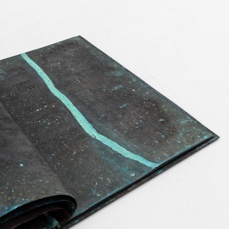 Bo Andersson, skulptur, koppar, signerad KGBA och daterad -94.