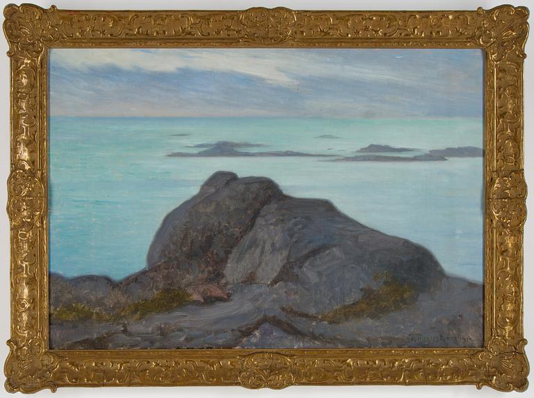 Robert Thegerström, oil on canvas, signed and dated 1914.