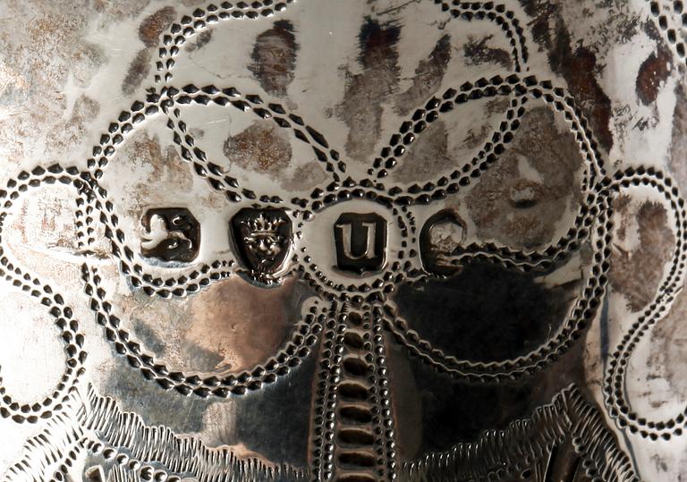 GRÄDDKANNA, silver, empire, London 1815. Vikt 130 gram.