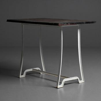 Carl Hörvik, trädgårdsmöbel, bord med 4 stolar för Stadshotellet Båstad eller Lindgården, Stockholm ca 1927-29.