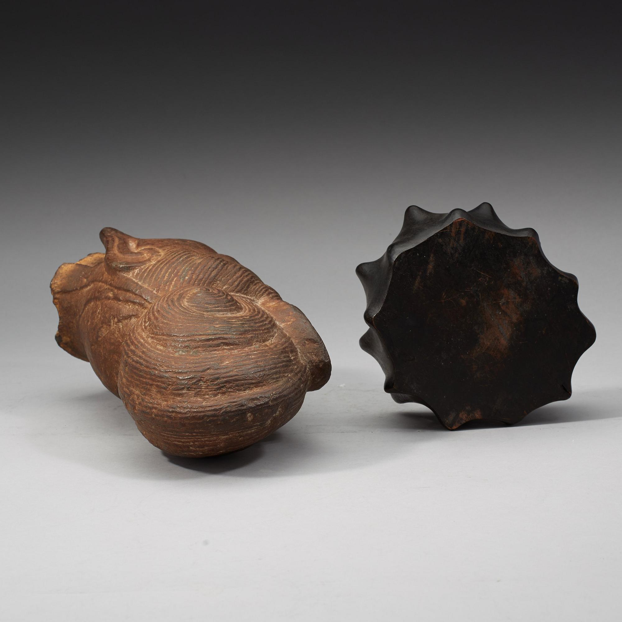 A Chinese stone head of Guanyin, possibly Tangdynasty.