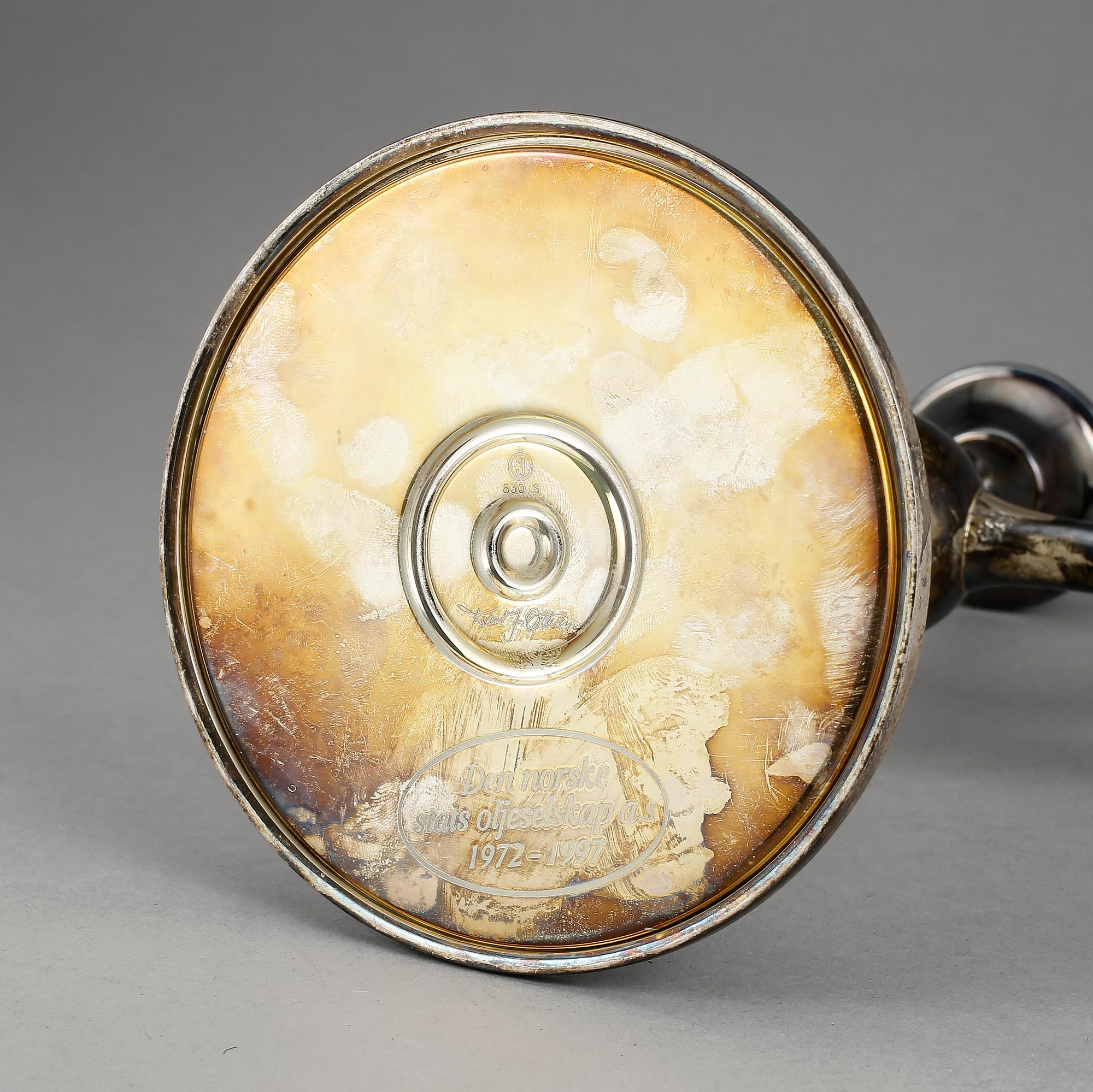 KANDELABER, silver, Karl Jörgen Otteren, Norge, 1900-talets första hälft.