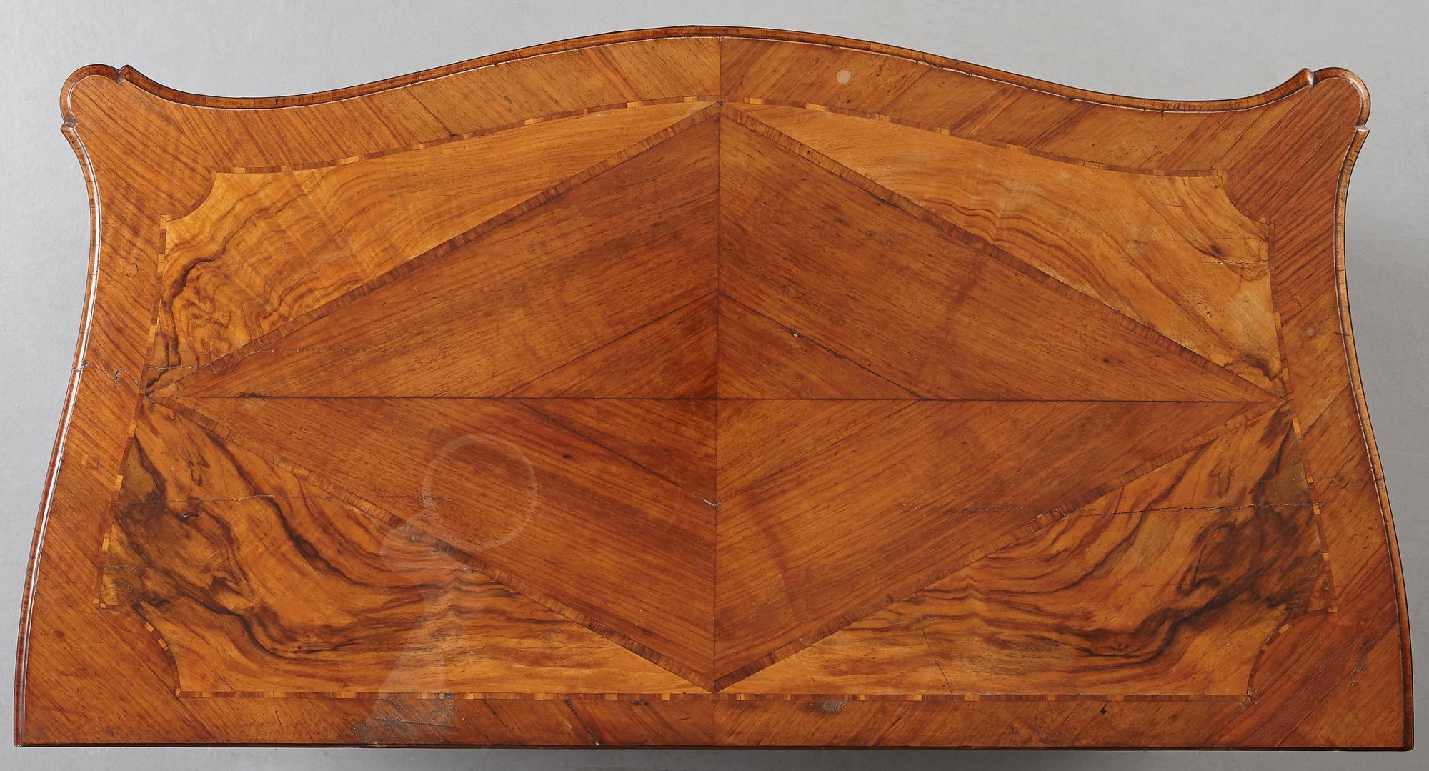 Byrå, 1700-talets mitt, Rokoko.