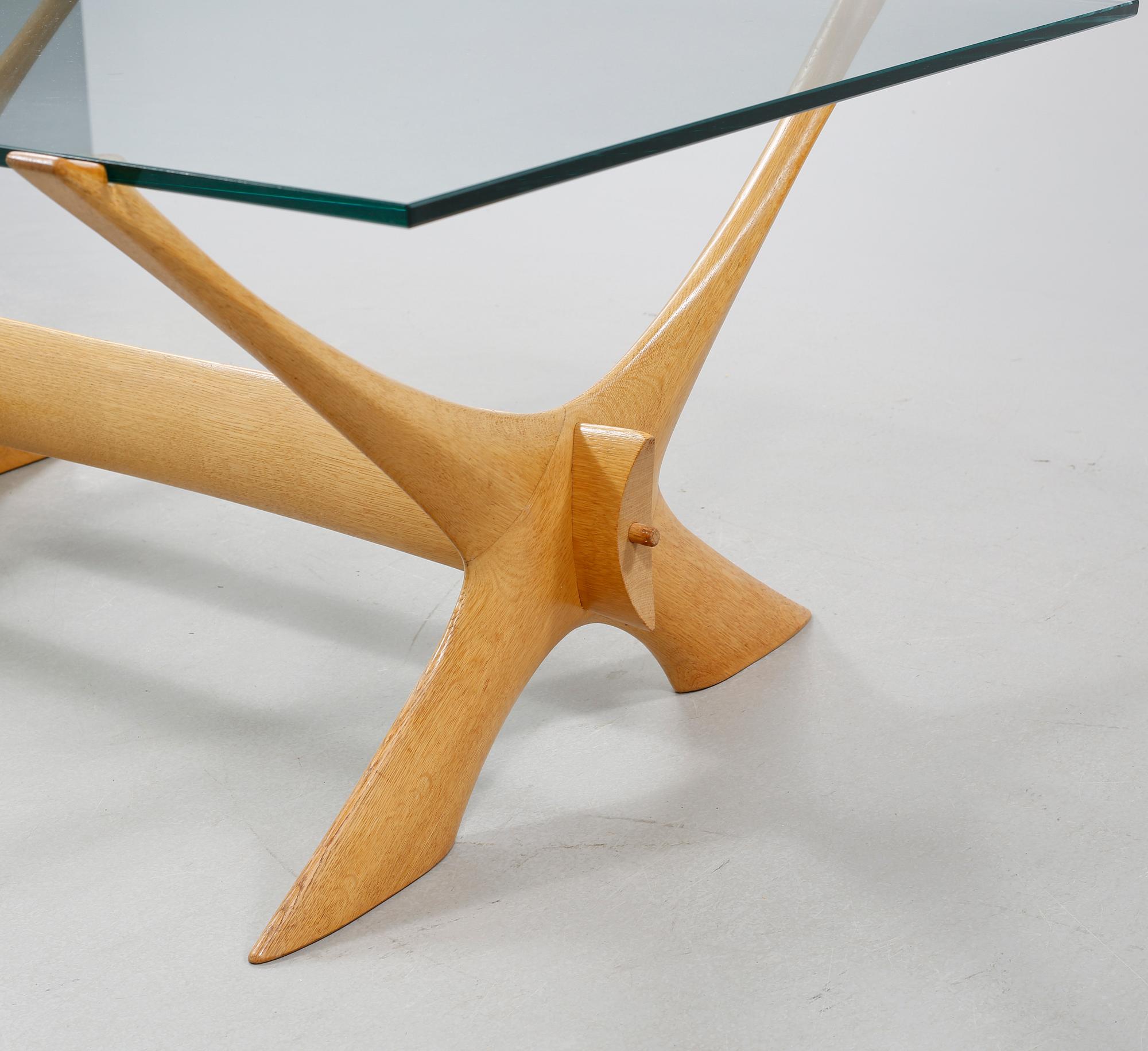 FREDRIK SCHRIEVER-ABELN, soffbord, Örebro Glasindustri, 1960-/70-tal.