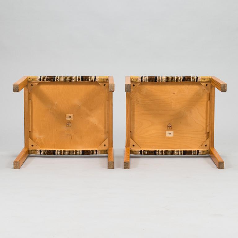 Eero Aarnio, ruokapöytä ja tuoleja, 6 kpl, "Pine", Asko 1960-luku.