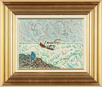 Uno Vallman, oil on canvas, signed.