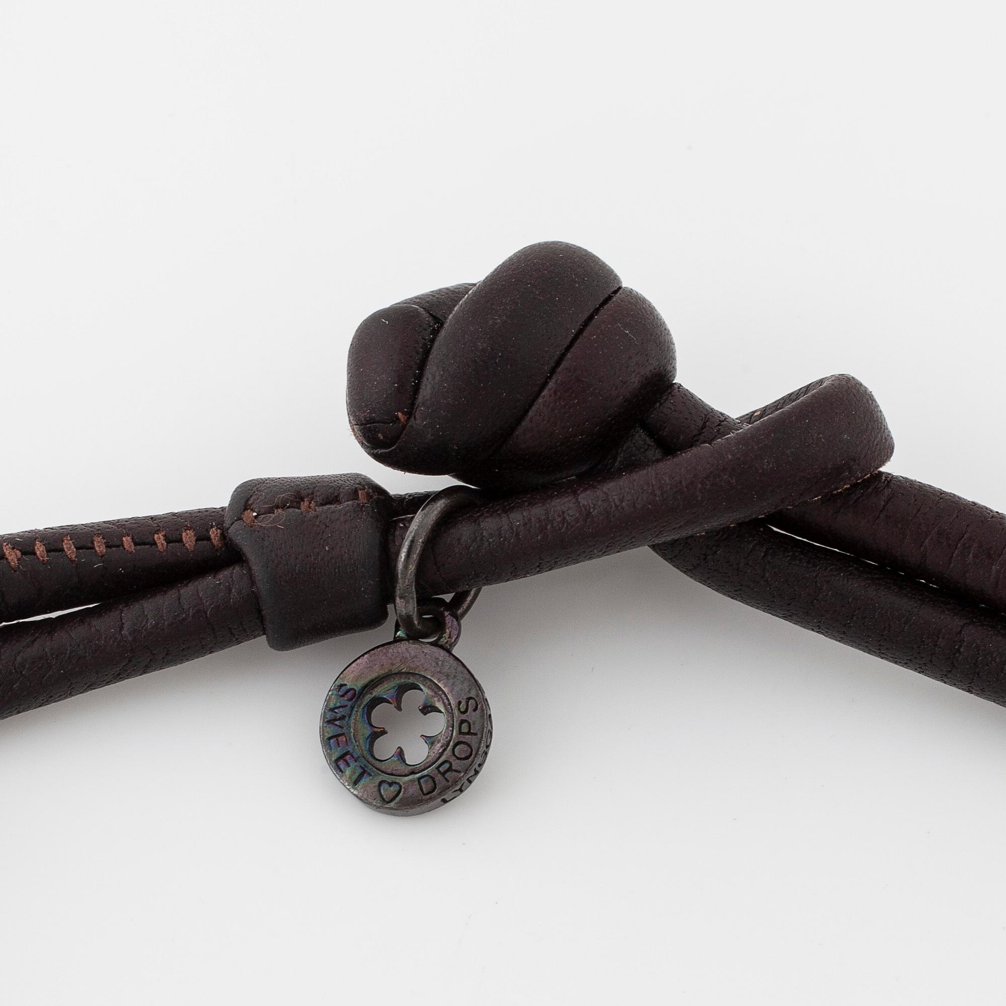 OLE LYNGGAARD, a bracelet with two "Sweet drops" charms.