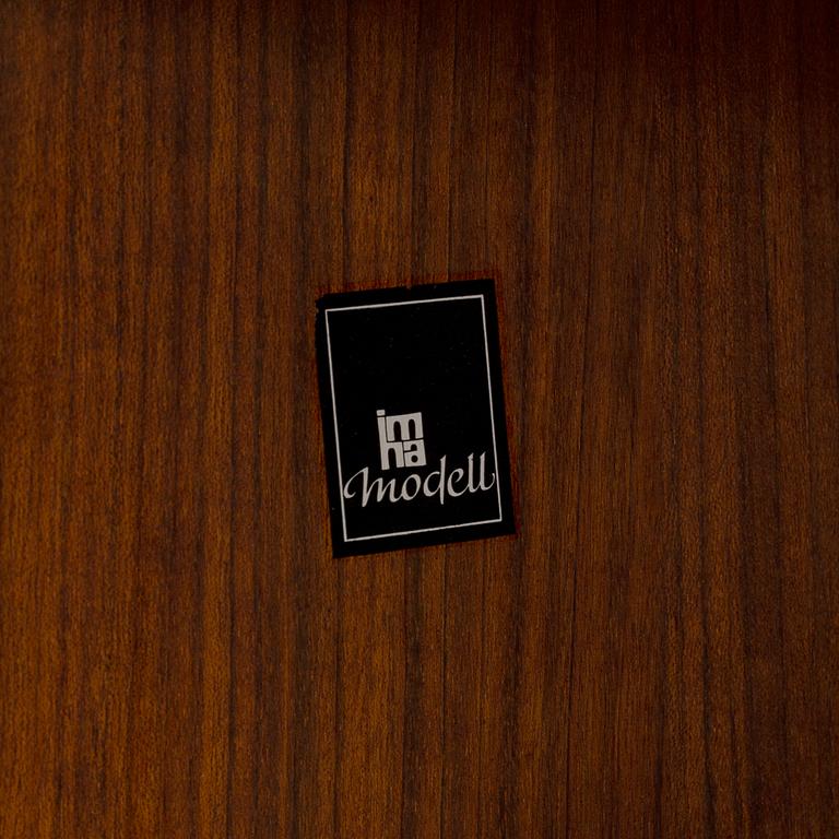 A teak veneered sideboard by H.P Hansen, IMHA, Denmark, second half of the 20th century.