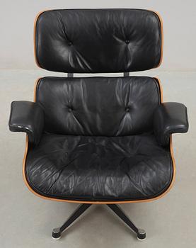 A Charles and Ray Eames 'Lounge Chair', Herman Miller, reportedly made on license by NK, Sweden, in the 1960's.